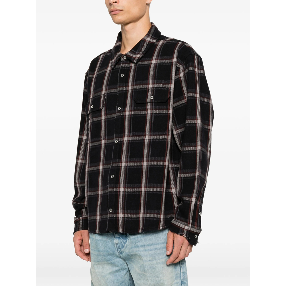 Check-Pattern Cotton Shirt