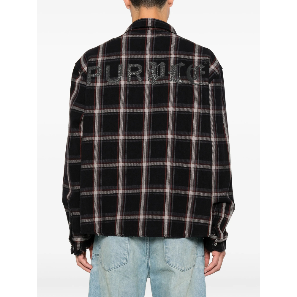 Check-Pattern Cotton Shirt