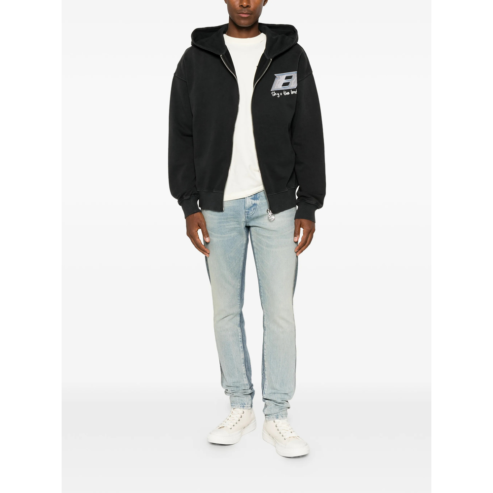 Faded Panelled Jeans