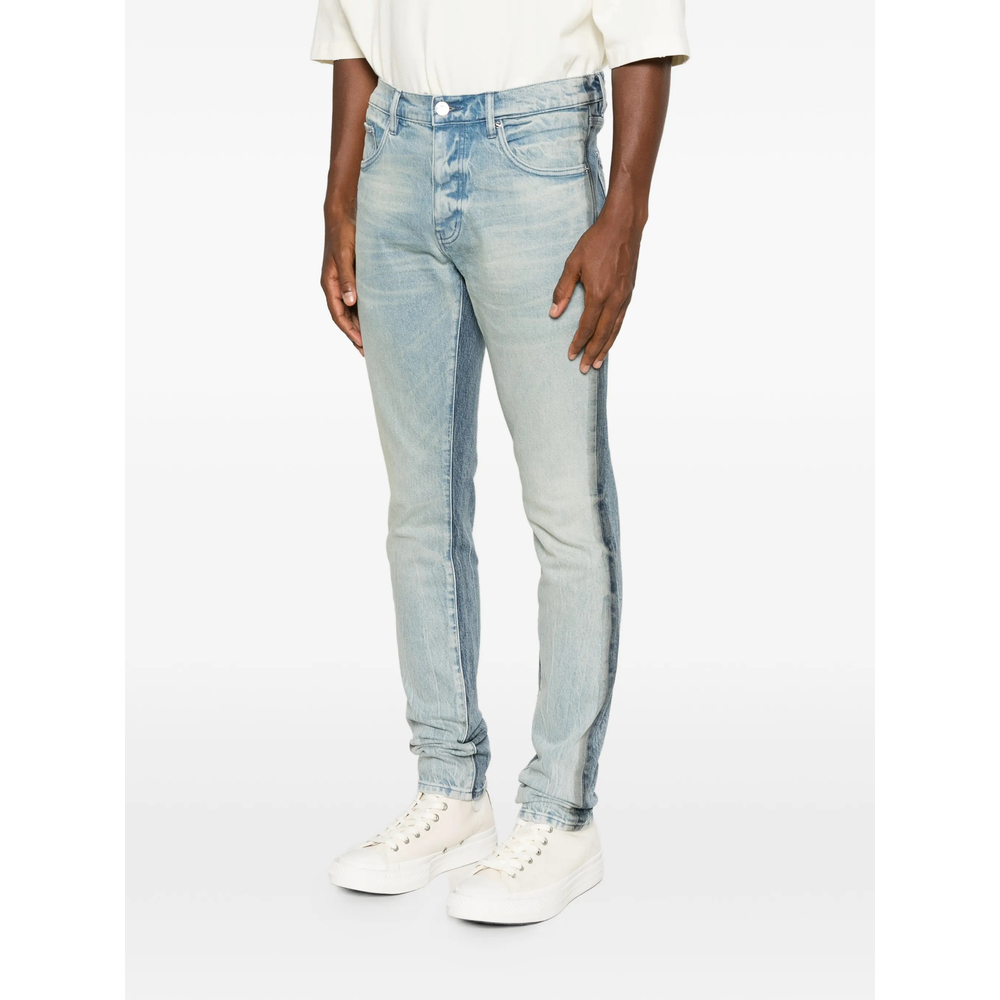 Faded Panelled Jeans