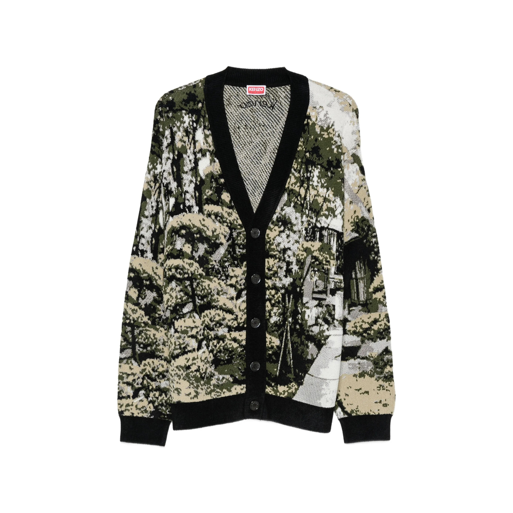 Japanese Garden V-Neck Cardigan
