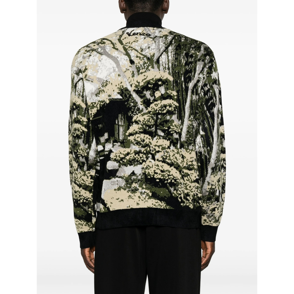 Japanese Garden V-Neck Cardigan