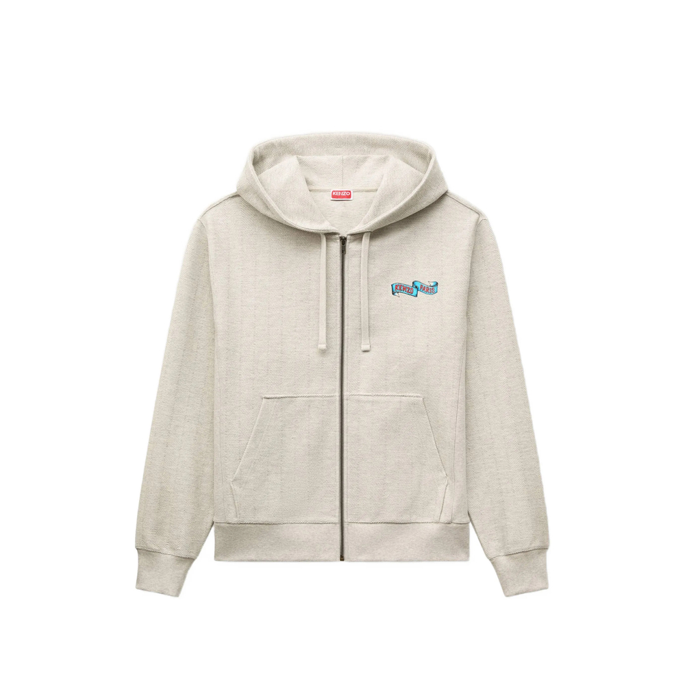 Kenzo Jumping Tiger Herringbone Hoodie