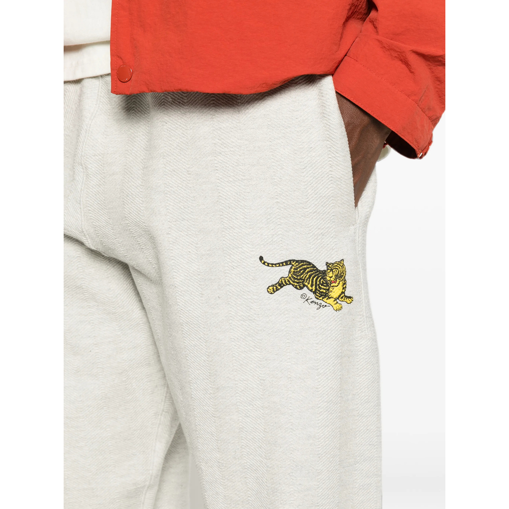 Tiger-Motif Track Pants
