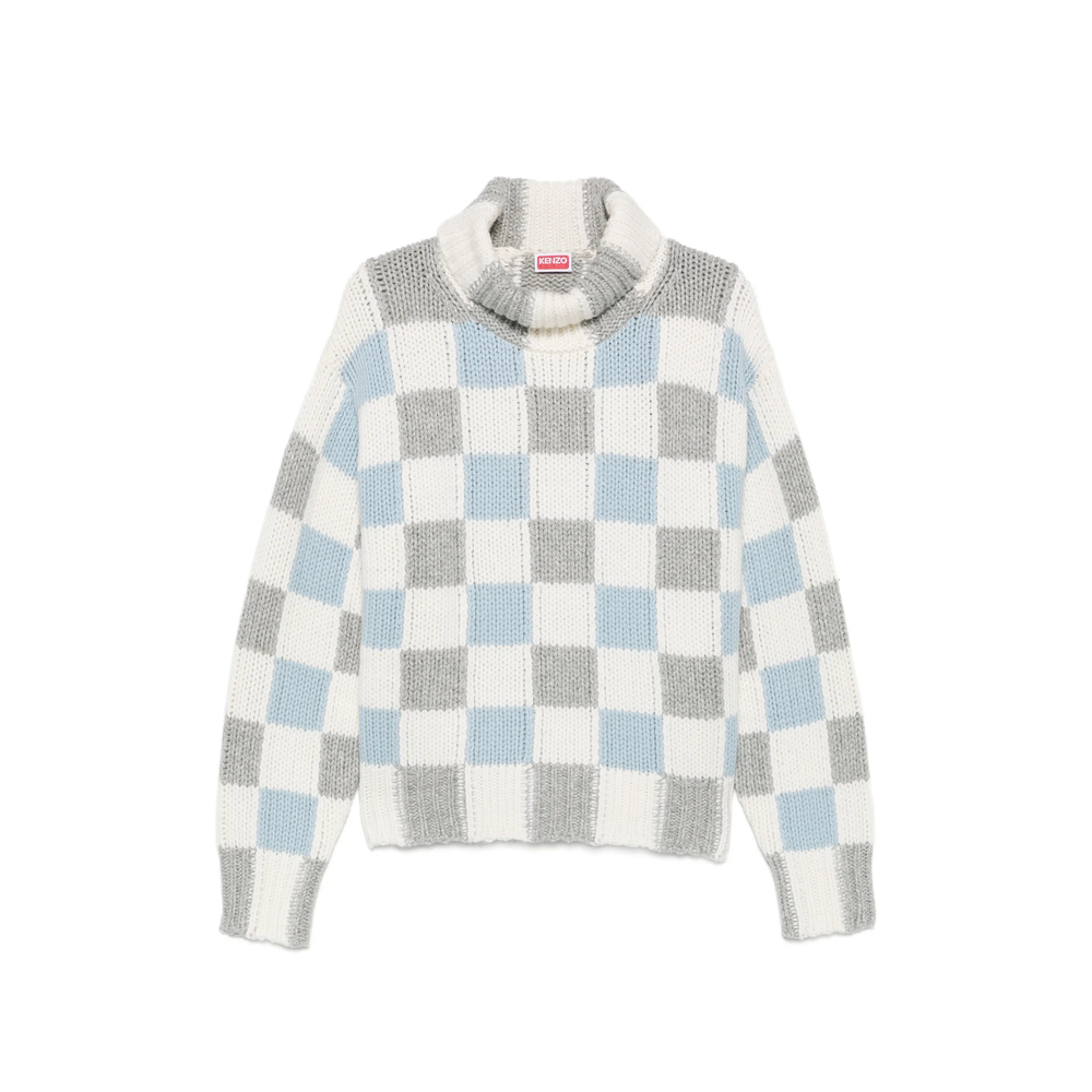Kenzo Checks Roll-Neck Sweater