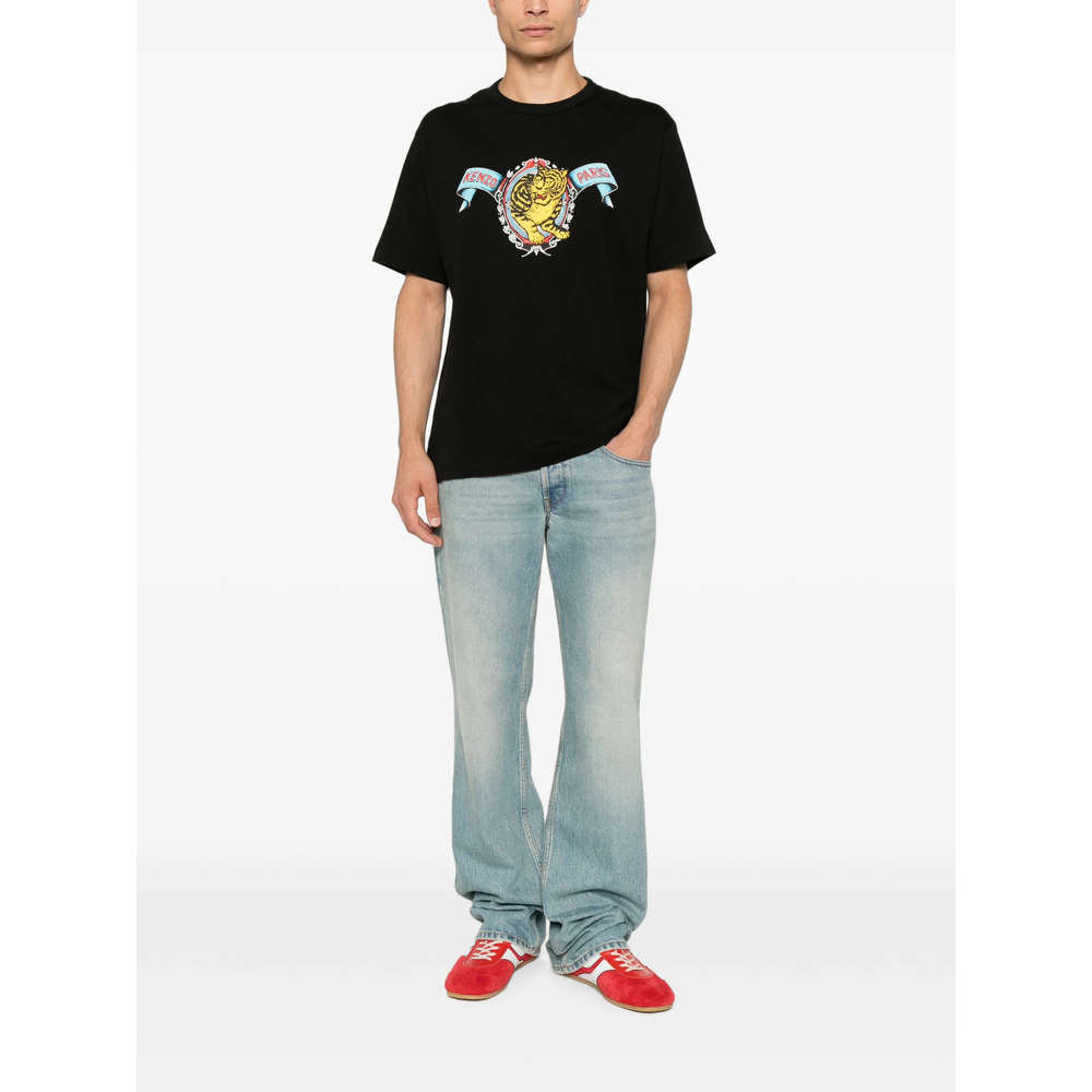 Jumping Tiger-Print T-Shirt