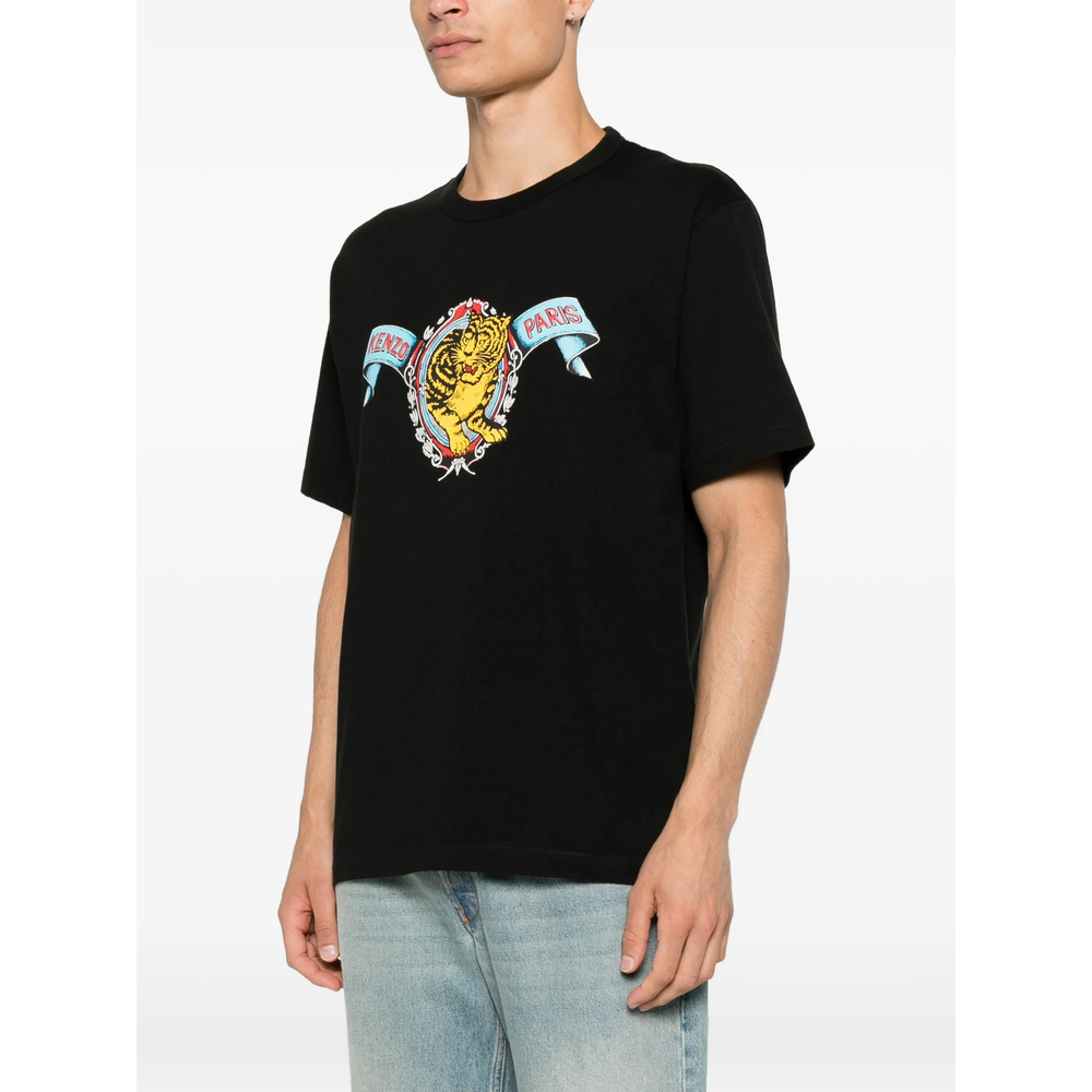 Jumping Tiger-Print T-Shirt