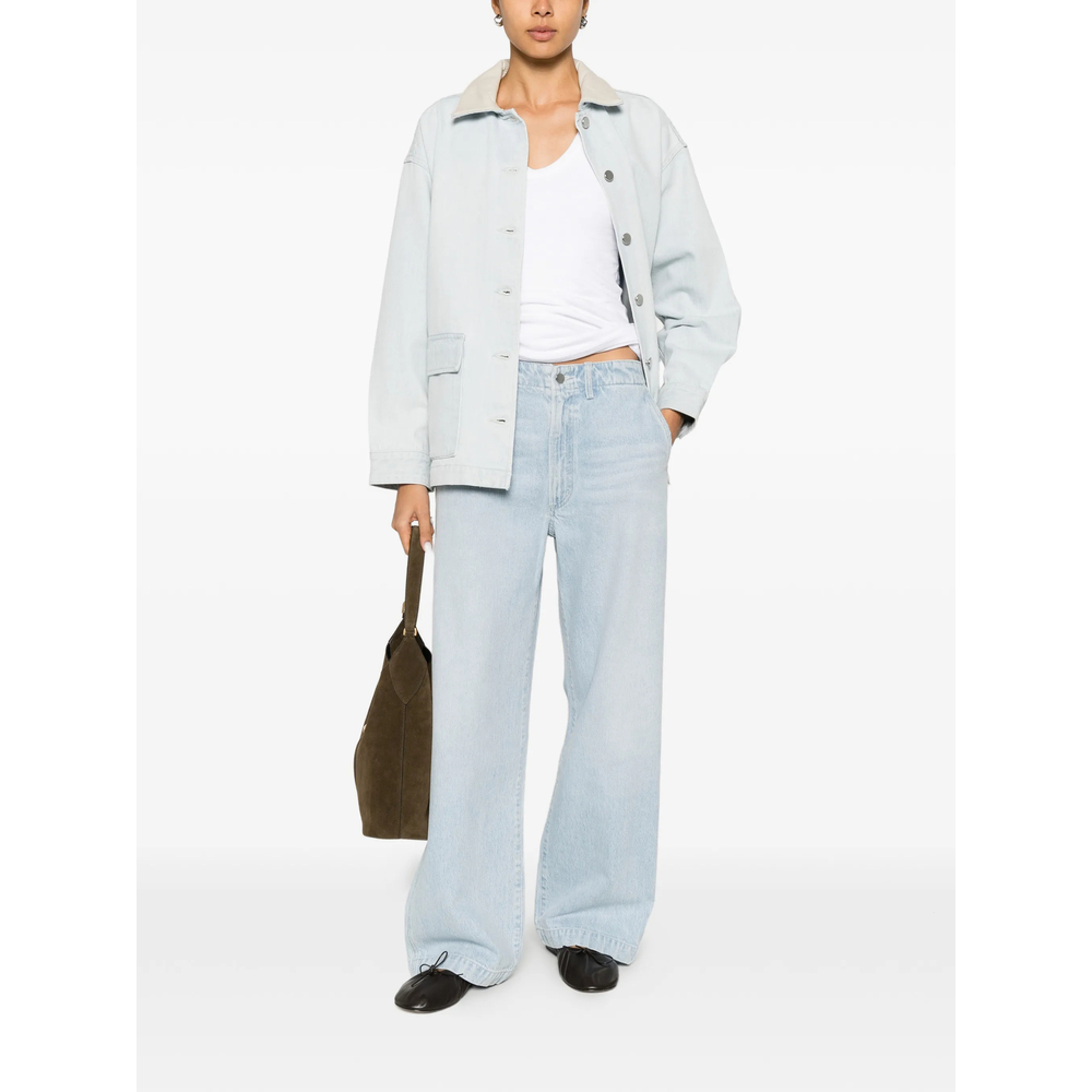 Button-Fastening Jeans