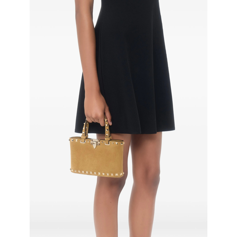 Garavani Rockstud Mini Suede Shopping Bag