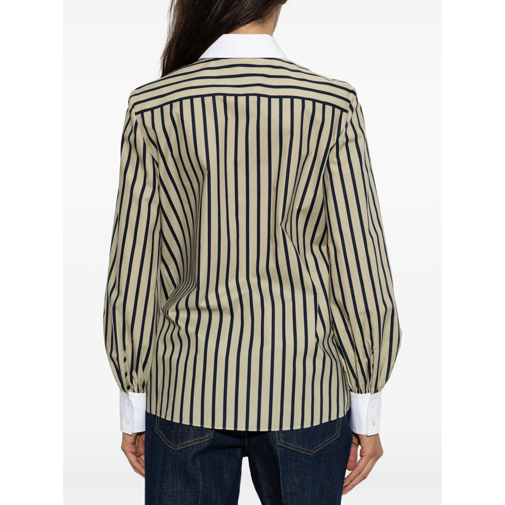 Striped Bow-Detail Shirt