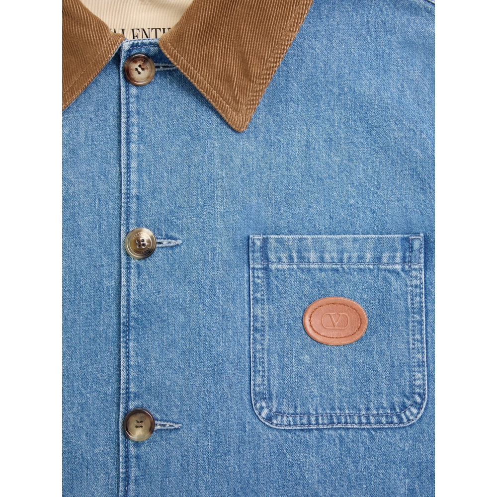 Logo-Patch Denim Jacket
