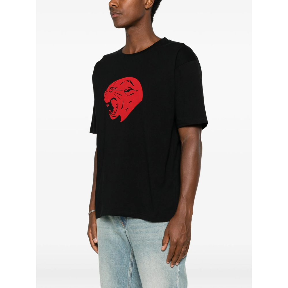 Panther-Print Cotton T-Shirt