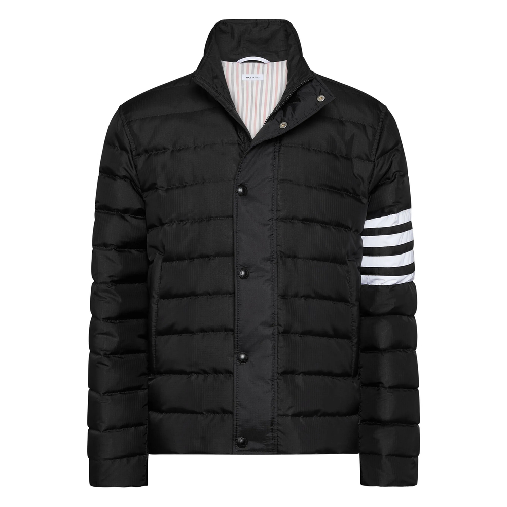 Thom Browne Shiny Ripstop Lightweight Down Filled 4-bar Jacket