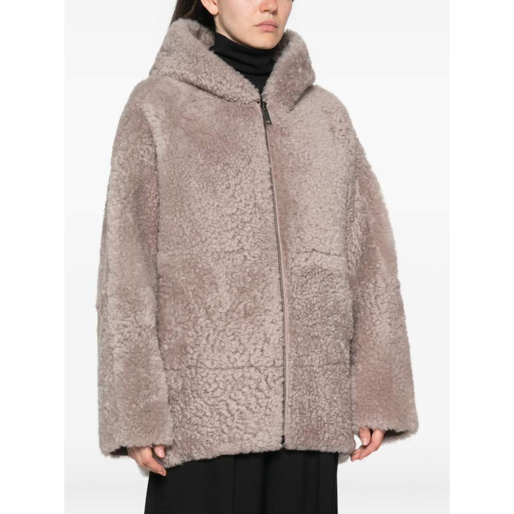 Bart R Reversible Hooded Shearling Jacket