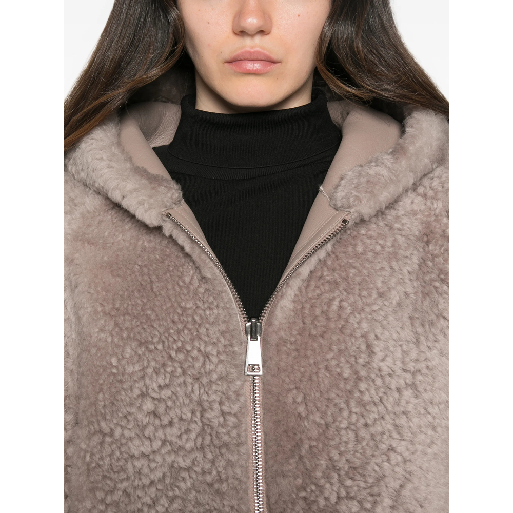 Bart R Reversible Hooded Shearling Jacket