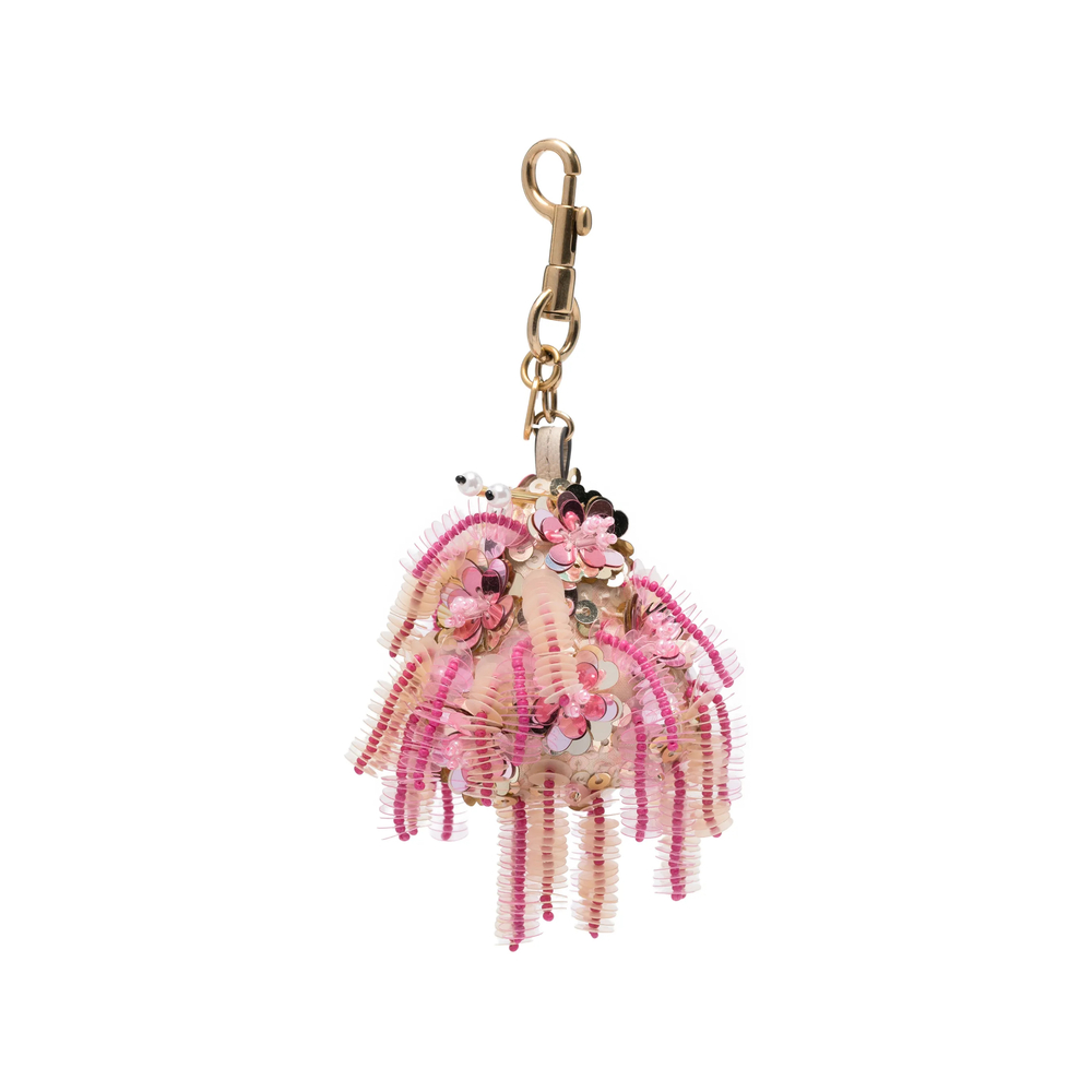 Anya Hindmarch Sequin-embellished Beaded Keyring