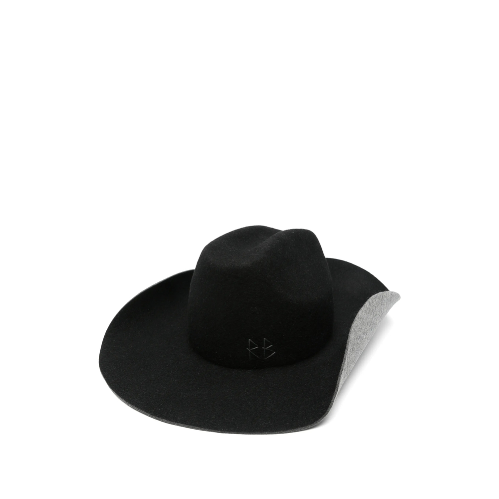 Ruslan Baginskiy Logo-embroidered Felt Hat