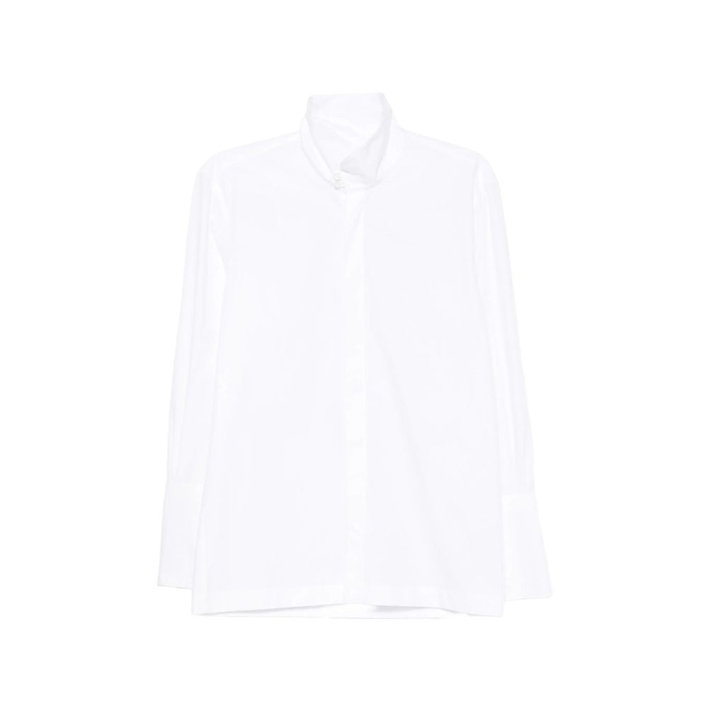 Thelatest Edith High-neck Long-sleeve Shirt