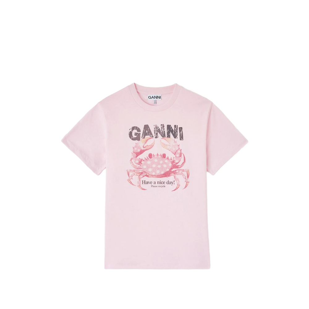 Ganni Crab-print T-shirt