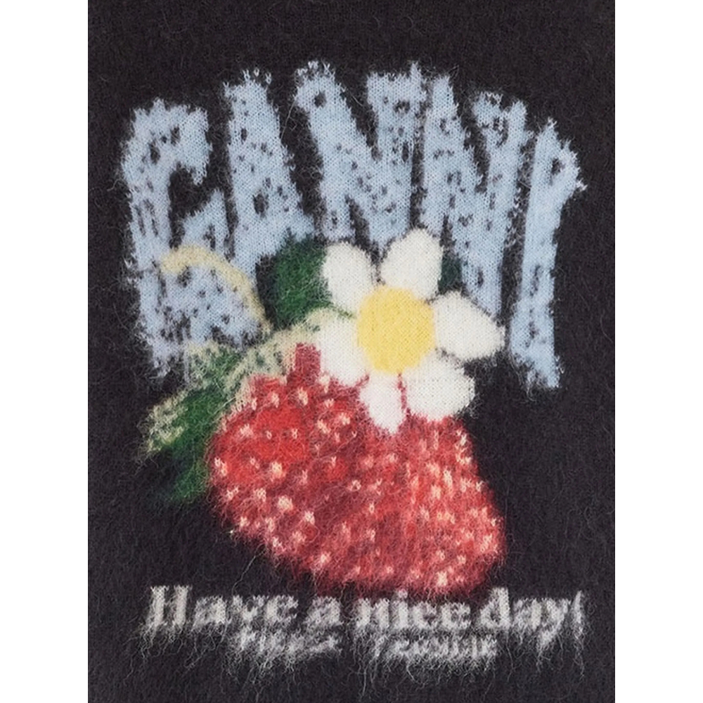 Strawberry-Intarsia Sweater