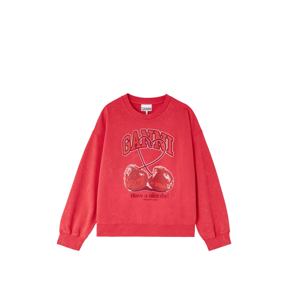 Ganni Crewneck With Cherry
