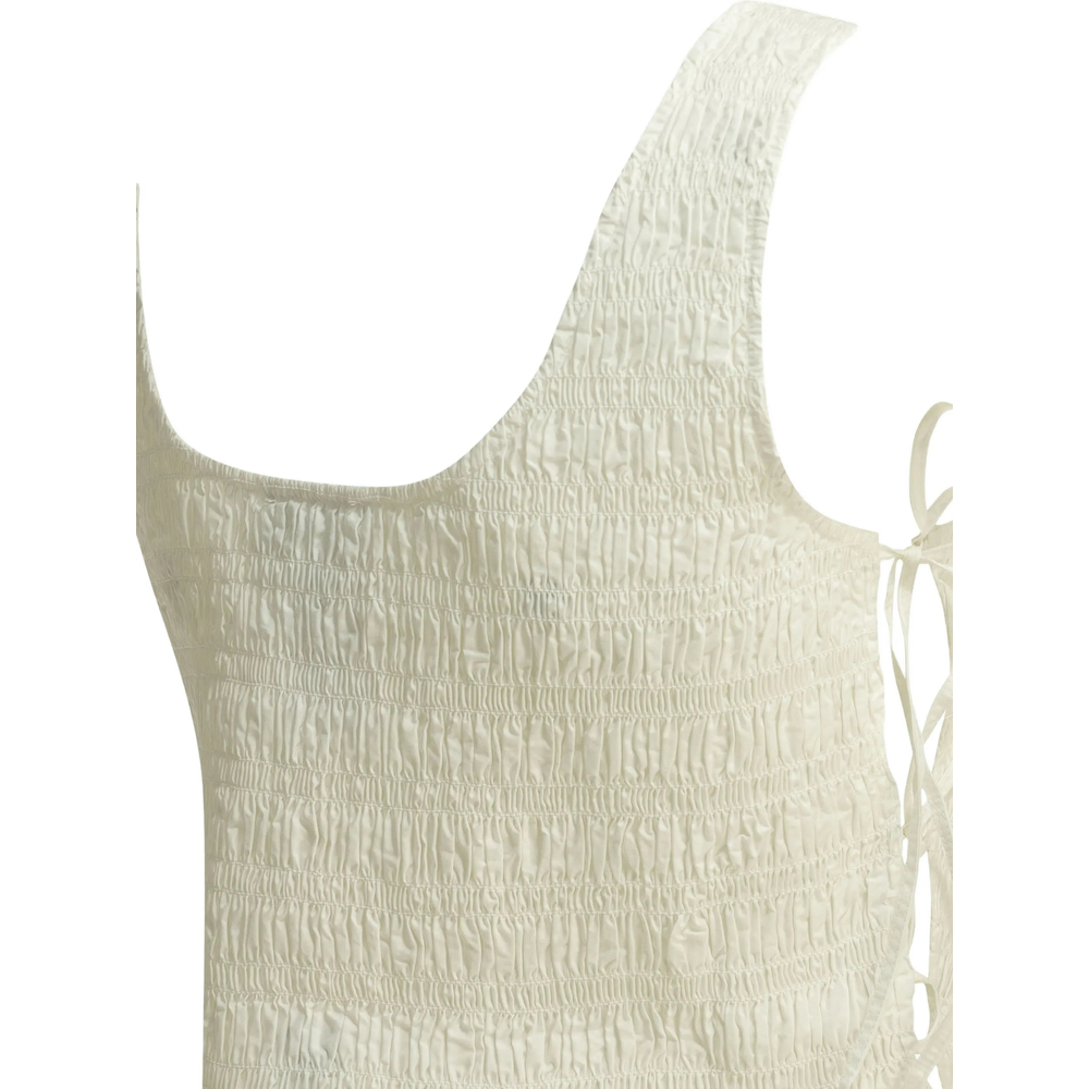 Smocked Tie-Fastening Top