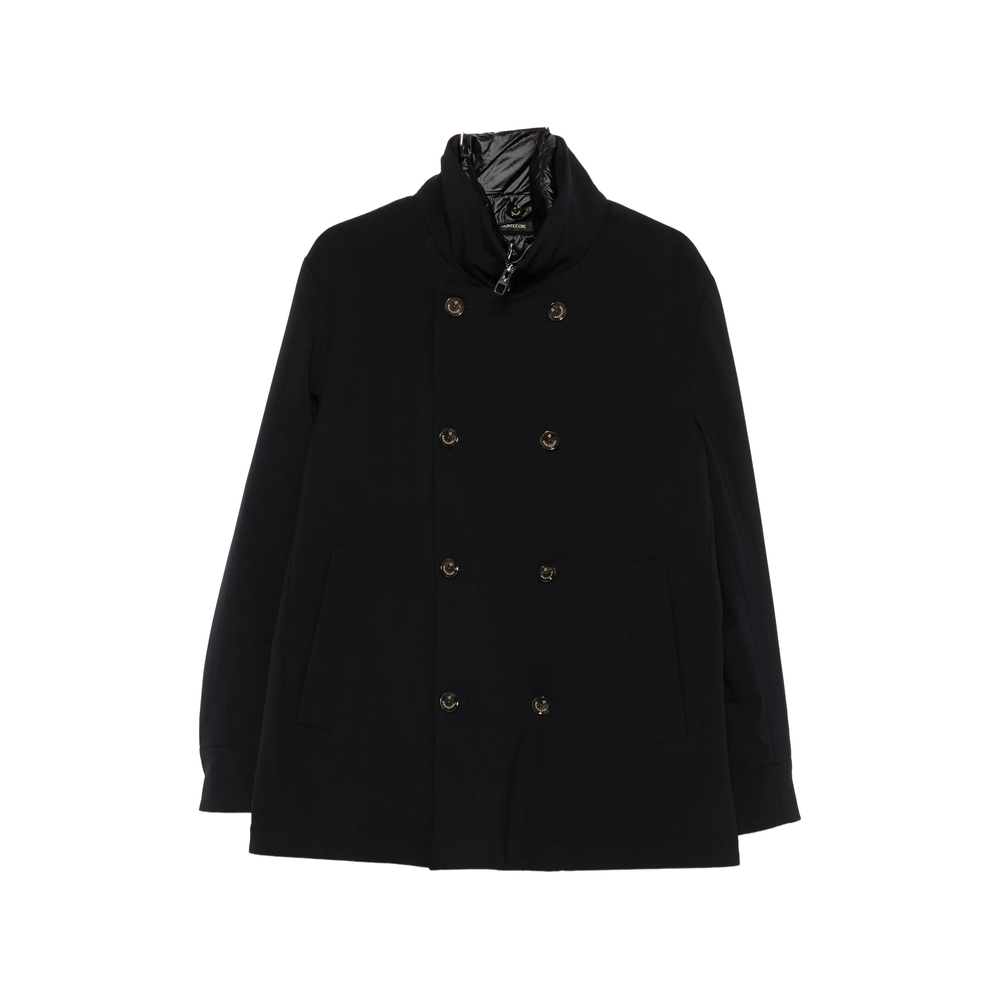 Montecore Double-breasted High-neck Jacket In Black
