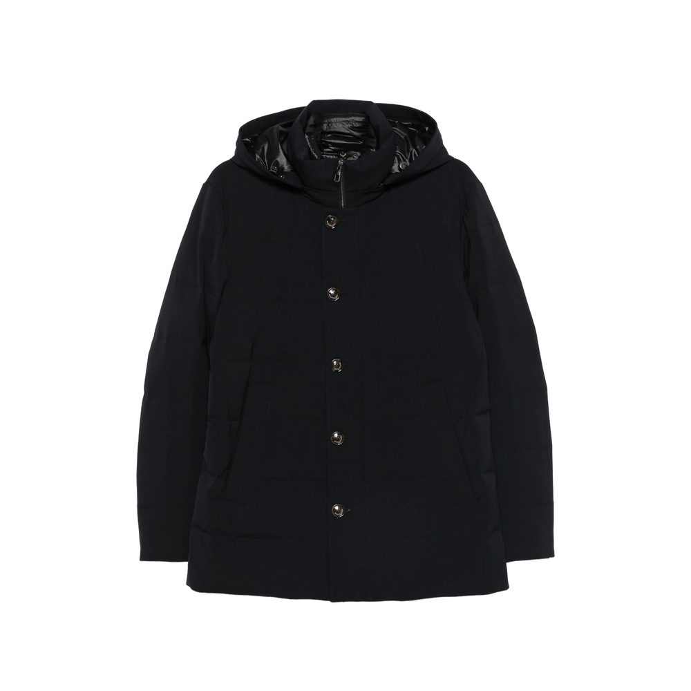 Hooded Button-Up Jacket