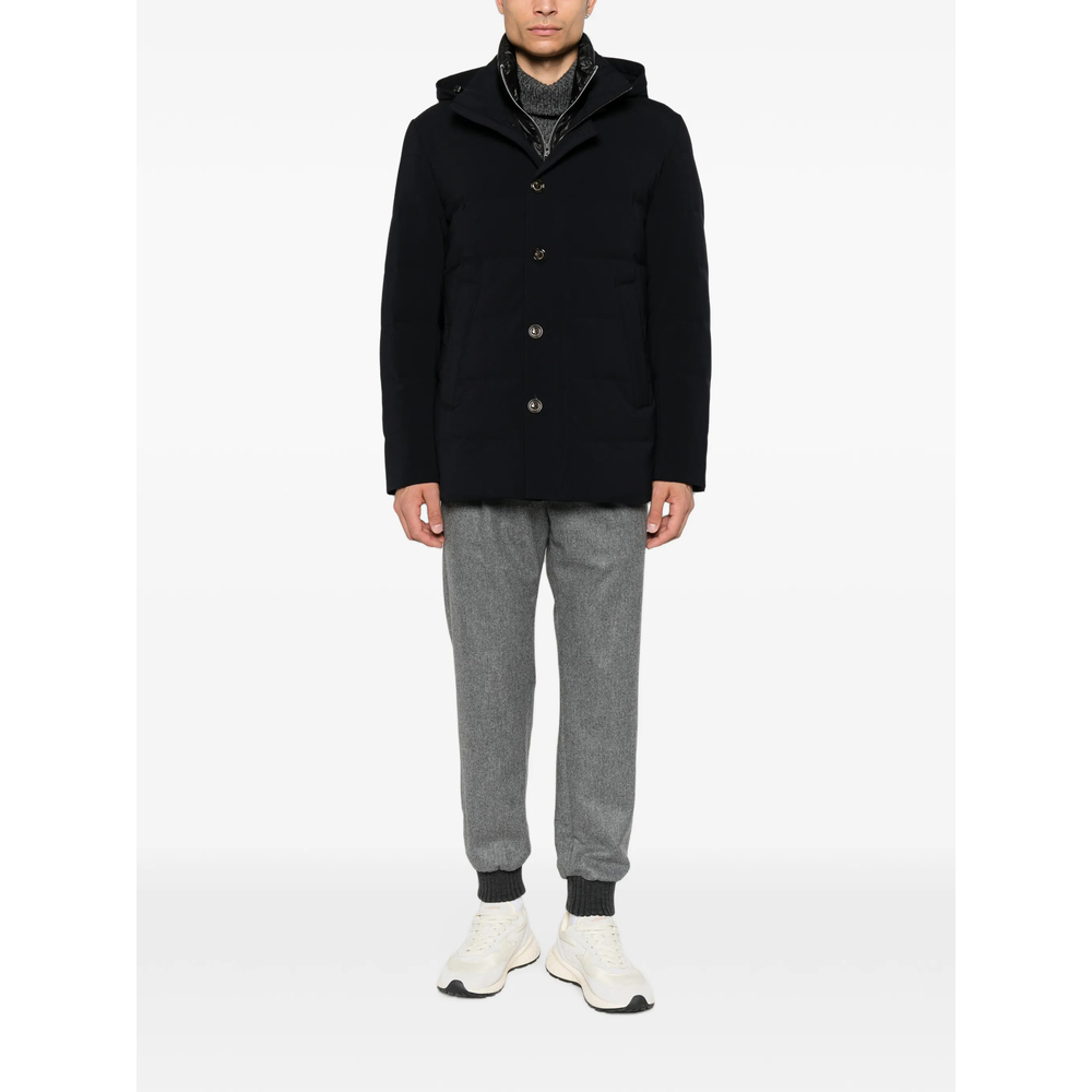 Hooded Button-Up Jacket