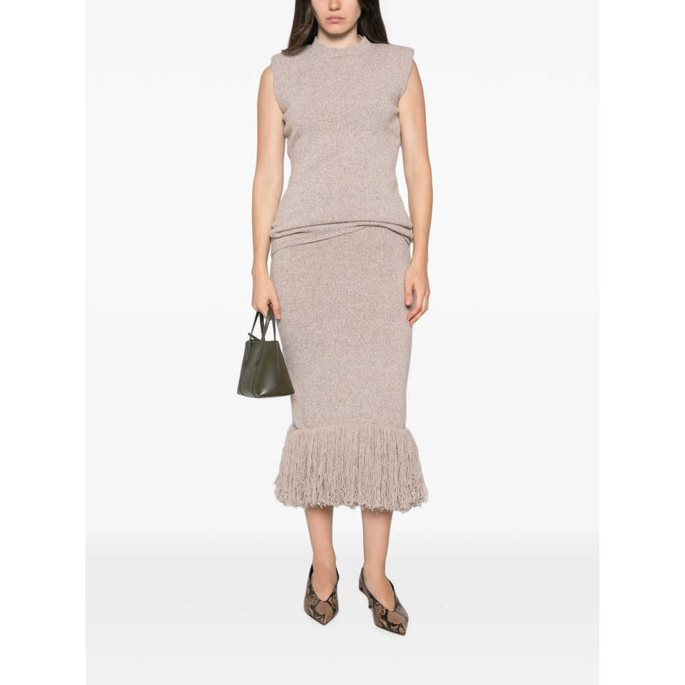 Fringe-Trim Midi