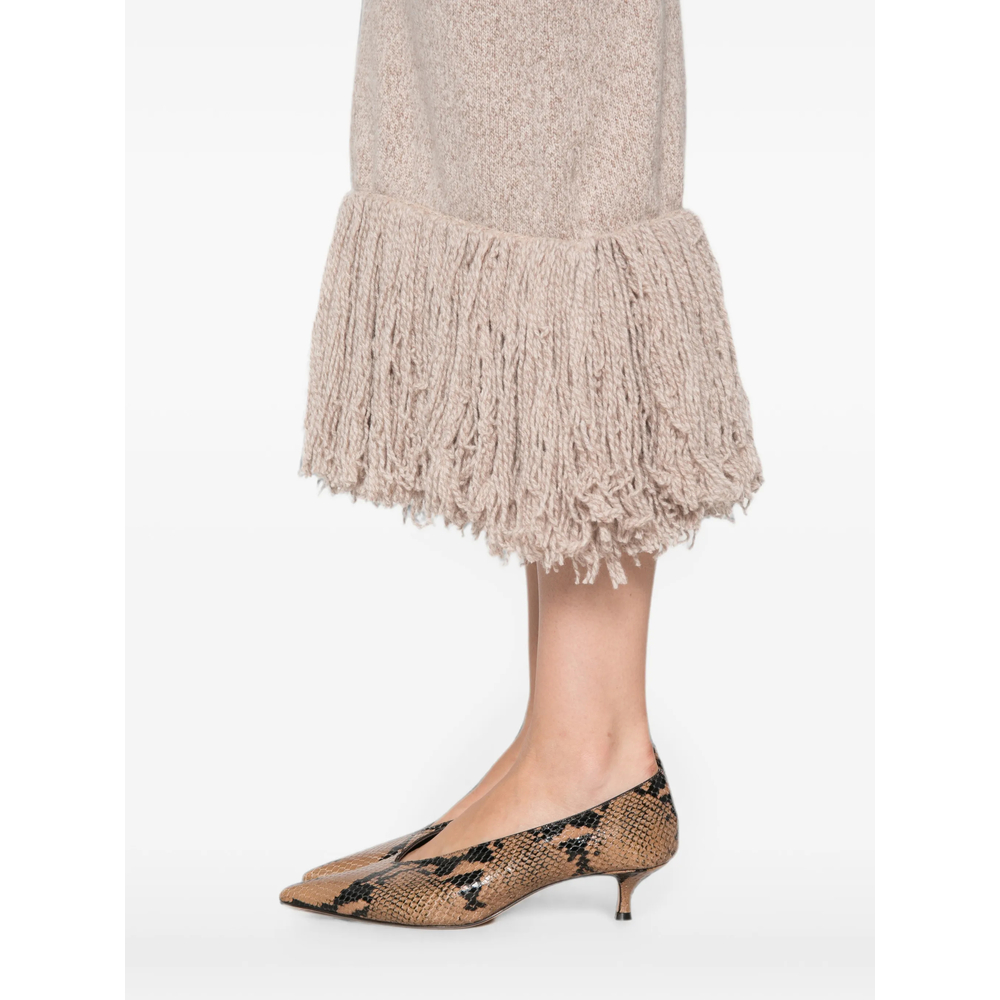 Fringe-Trim Midi