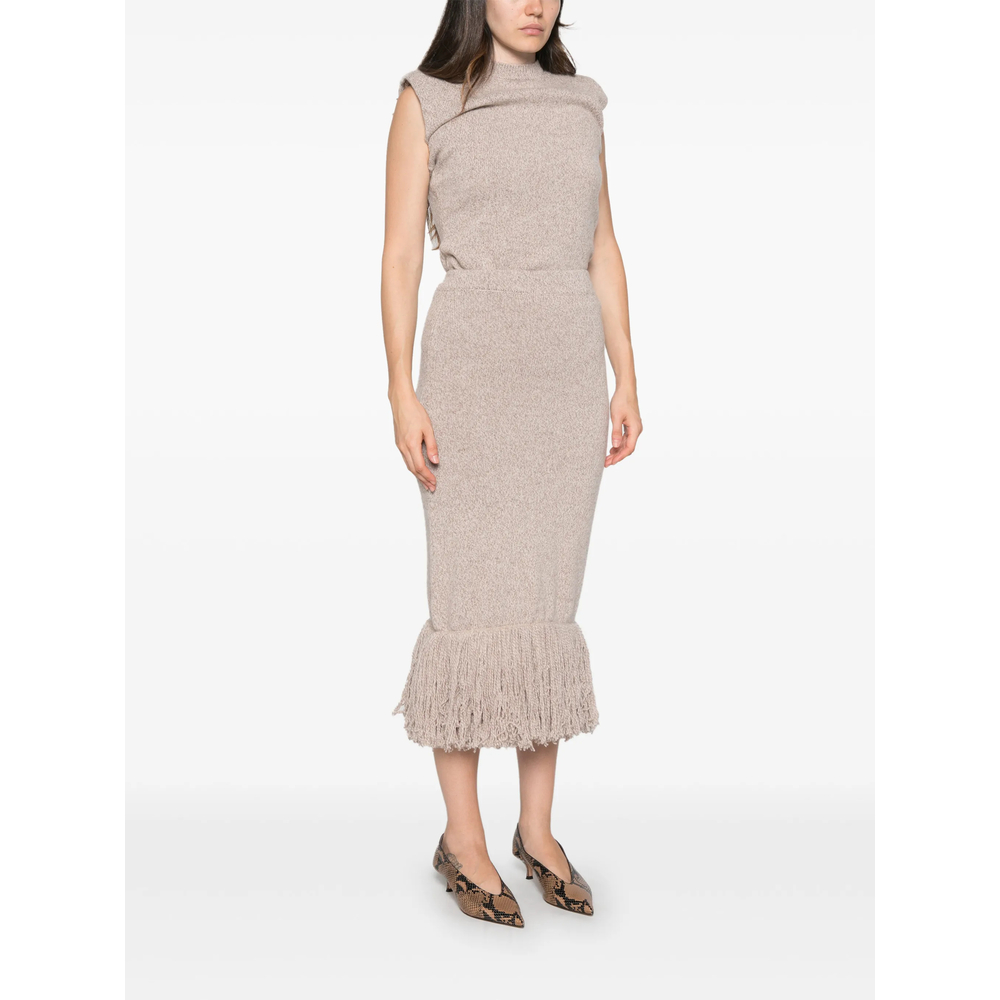 Fringe-Trim Midi