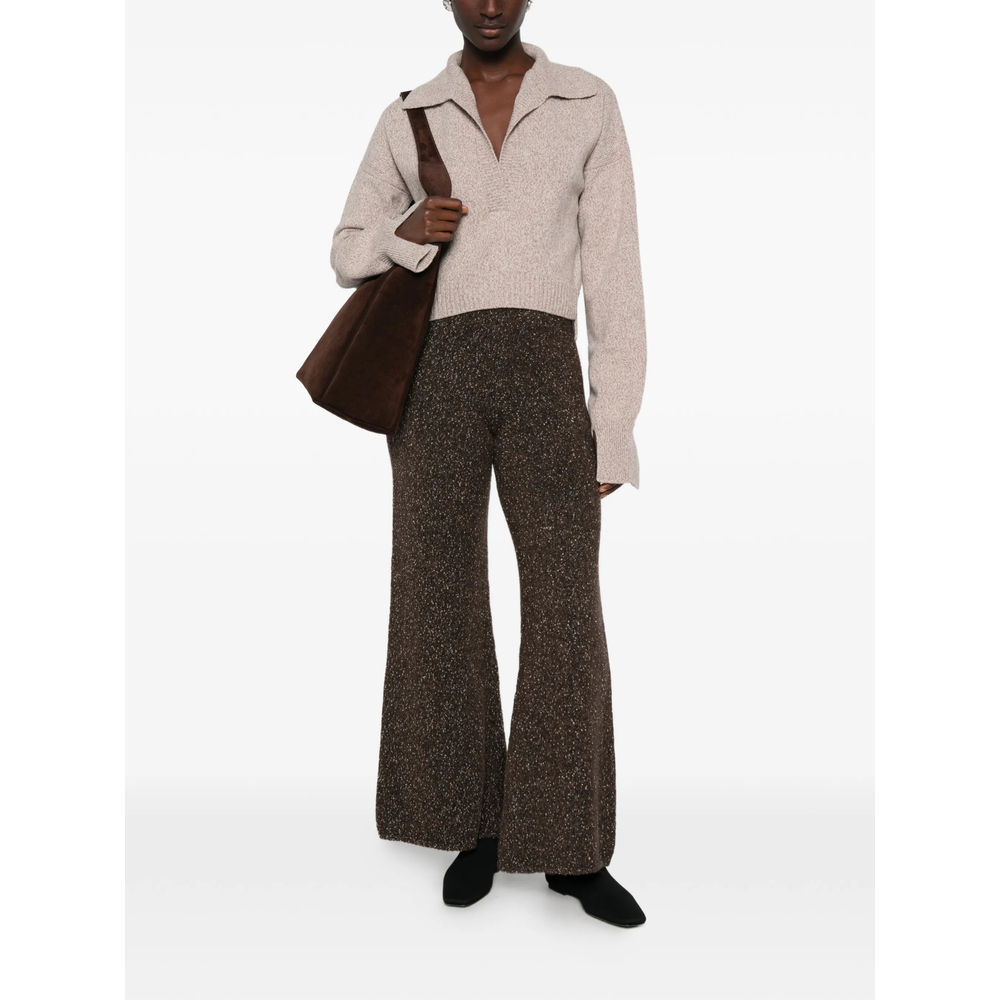 Spread-Collar Sweater