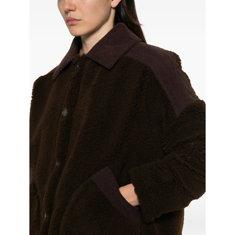 Sessùn Corduroy-Trimmed Shearling Jacket