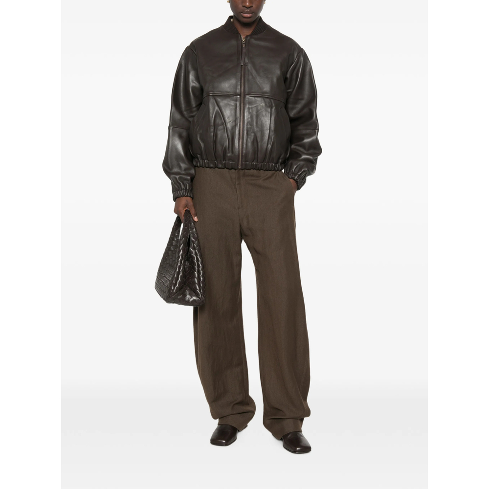 Sessùn Leather Bomber Jacket