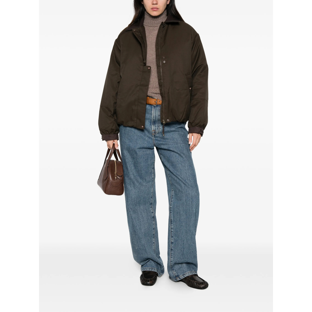 Sessùn Leather-Collar Zip-Up Jacket