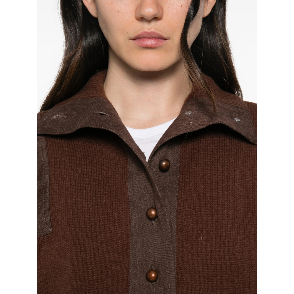 Sessùn Button-Up Panelled Sweater