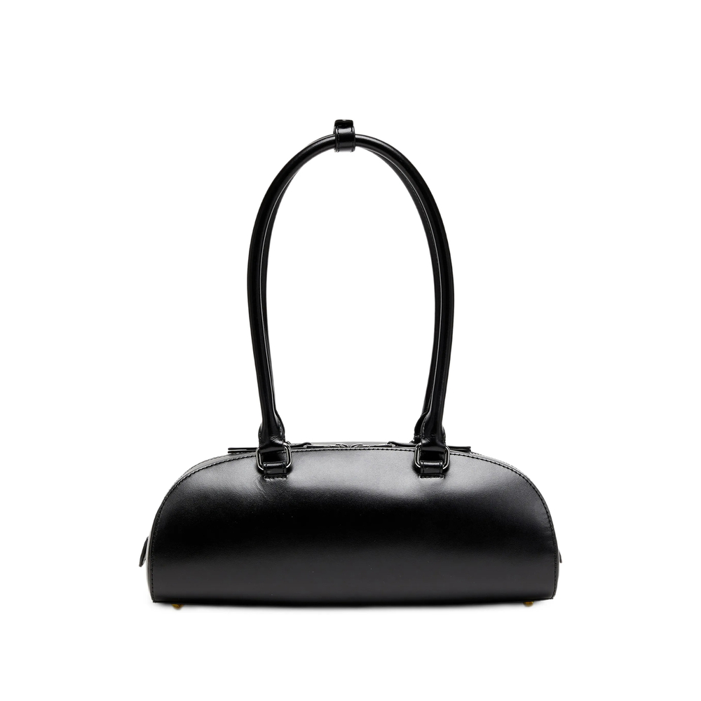 1Dr Dome - Elongated Bowling Bag In Leather