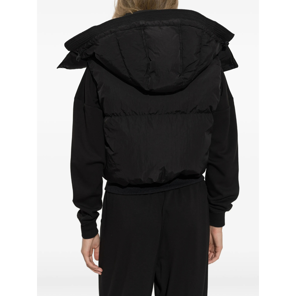 Logo Quilted Hooded Gilet