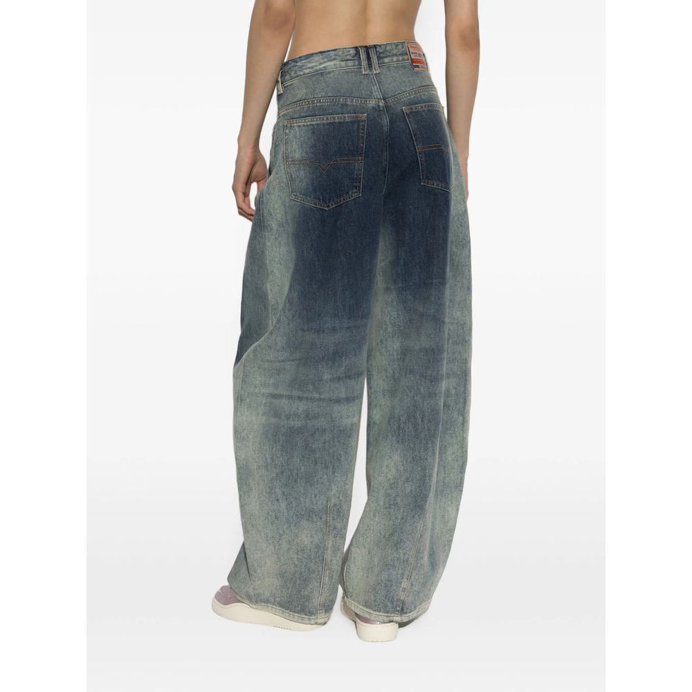 Faded-Effect Wide- Leg