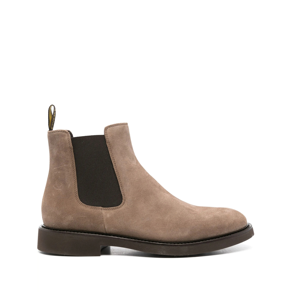 Doucal's Suede Round-toe Chelsea Boots