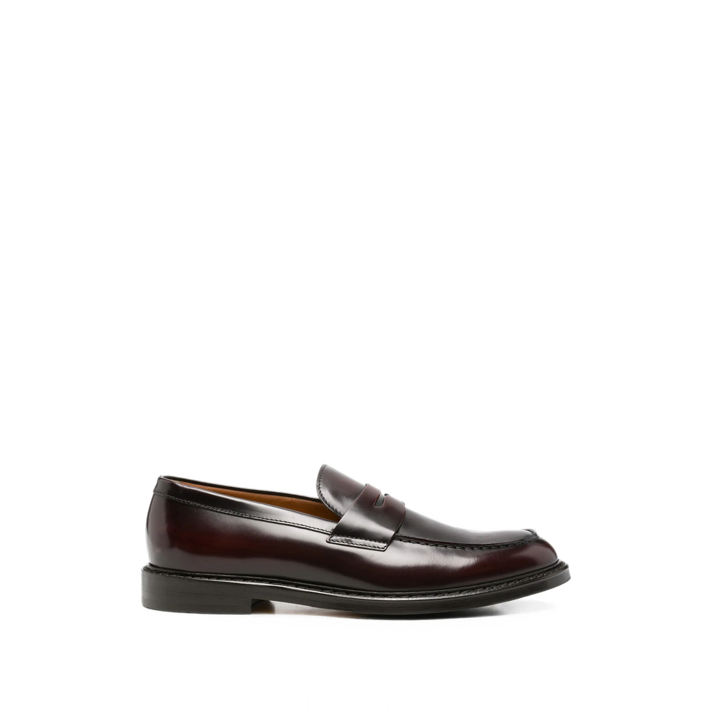 Doucal's Polished-finish Penny Loafers