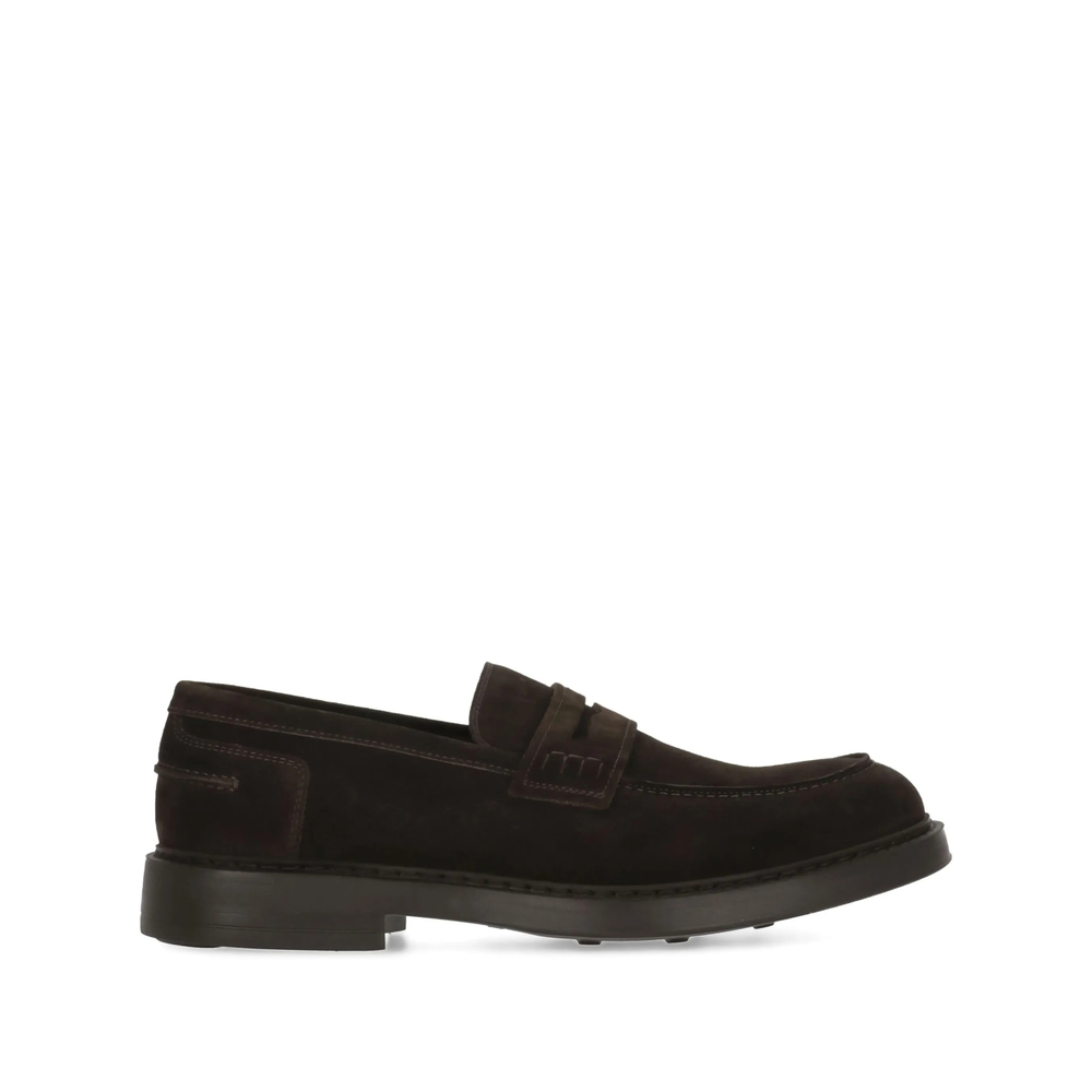 Doucal's Suede Blake-stitched Loafers