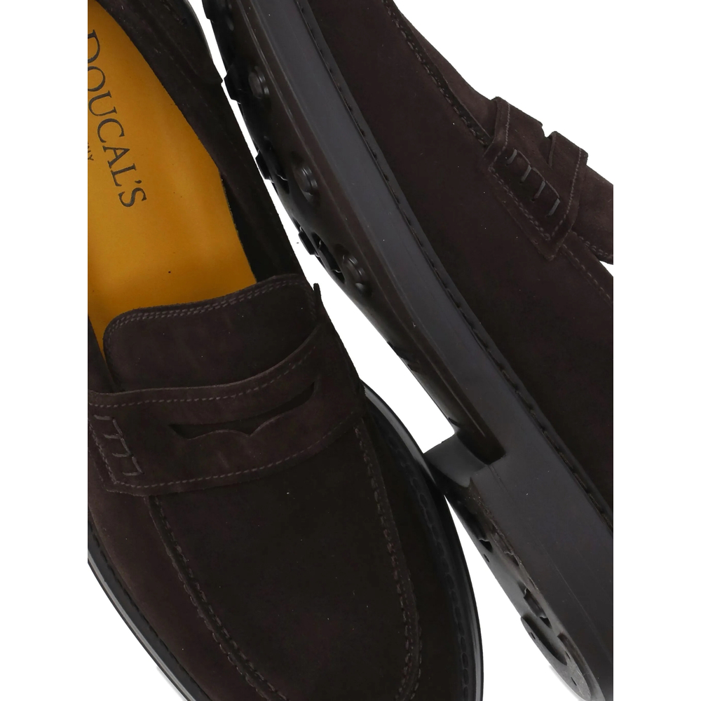 Suede Blake-Stitched Loafers
