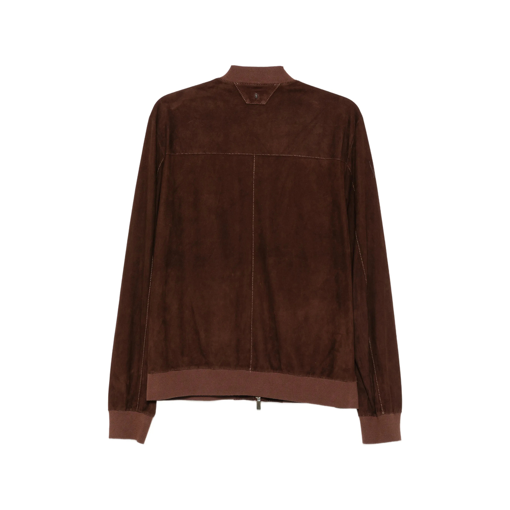 Suede Bomber Jacket