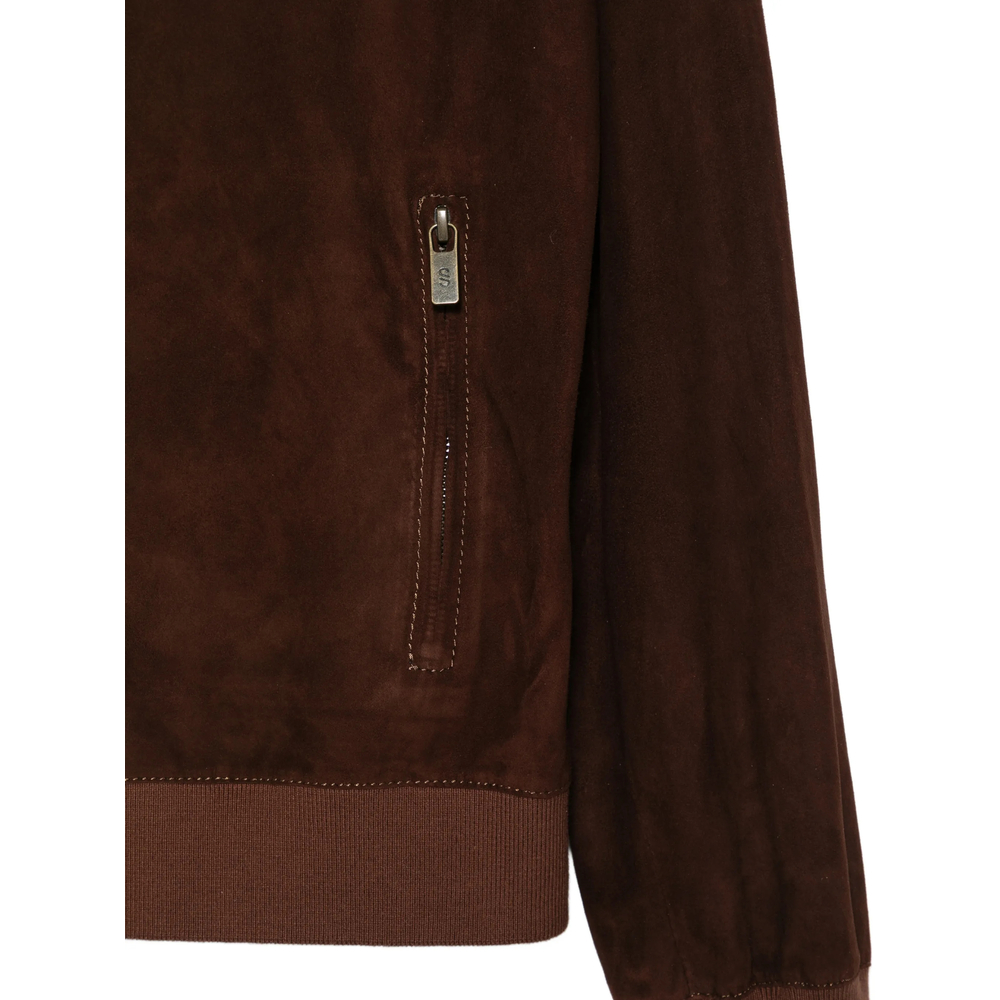 Suede Bomber Jacket