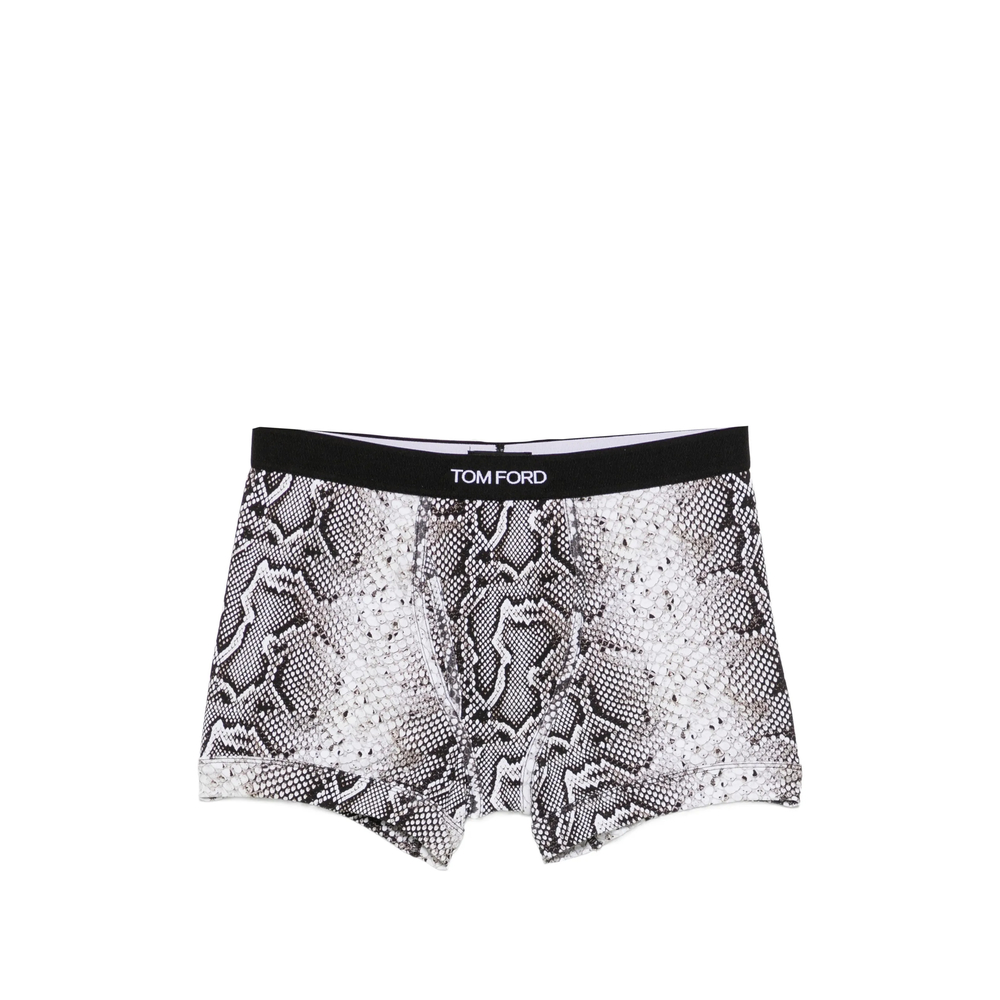 Tom Ford Underwear Snake-print Logo-waistband Boxers