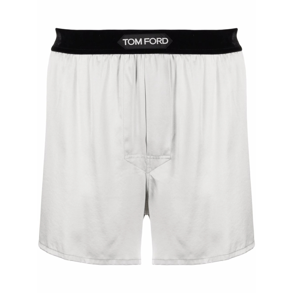 Tom Ford Underwear Logo-waistband Silk Boxers