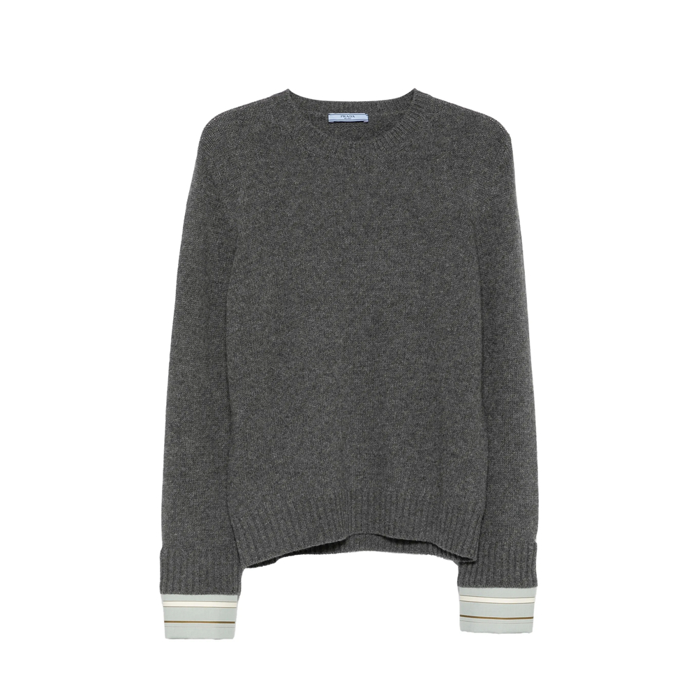 Prada Wool And Cashmere Crew-neck Sweater
