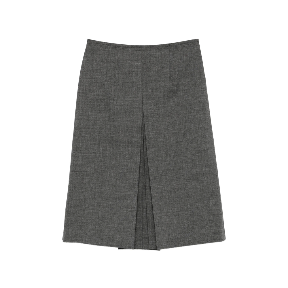 Prada Pleated Wool Skirt